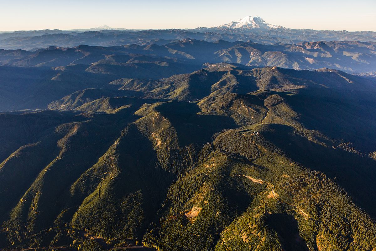 The Nature Conservancy is acquiring private timberlands scattered through this region of the Cascade Mountains.