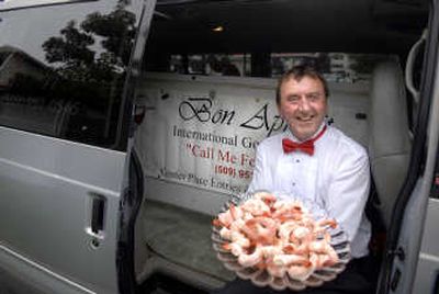 
Chuck Lauer owns Bon Appetit, a gourmet food-delivery service. He recently added catering to the business, specializing in small groups. 
 (Holly Pickett / The Spokesman-Review)