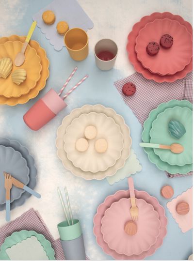 Meri Meri offers bamboo tableware that can be washed in a dishwasher and reused. “Our design ethos is to buy it well and buy it once,” CEO Kelly Lees says.  (Meri Meri)