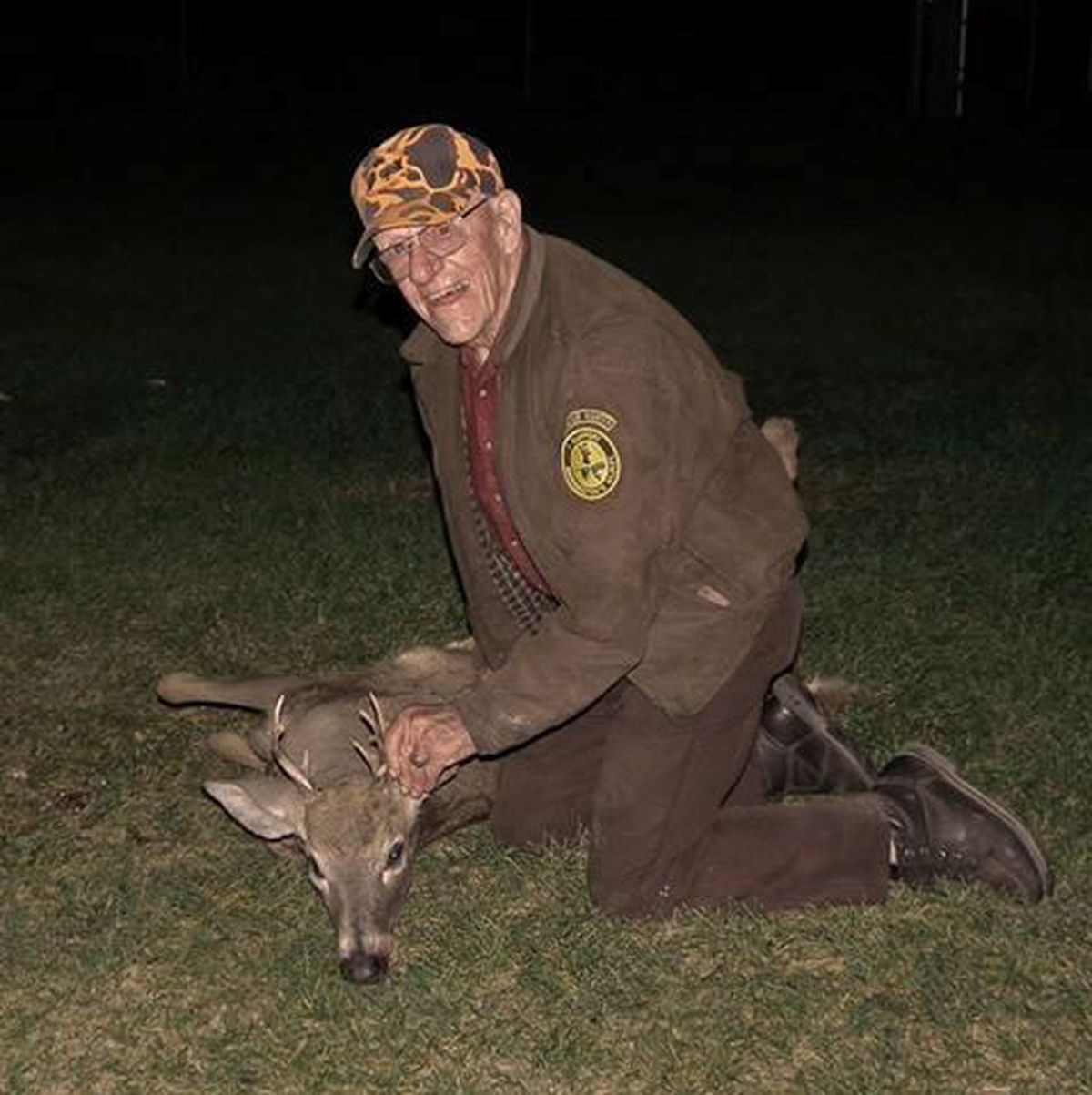Gordon Blossom, 97, of Thorp, Wash., bagged this buck north of Colville.