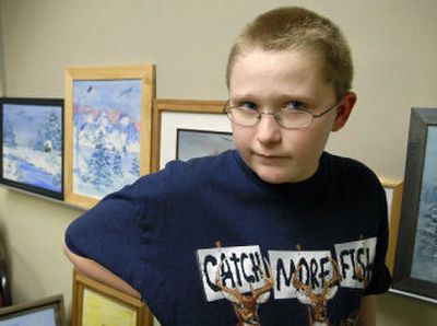 
David McBee, 13, was diagnosed with autism at age 5. He has found his creative outlet through oil painting and recently had his work shown at the Crawford Gallery in Deer Park. 
 (Dan Pelle / The Spokesman-Review)