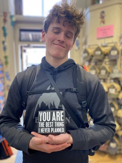 George Ditto found the perfect sign while in a gift shop recently.  (Julia Ditto)