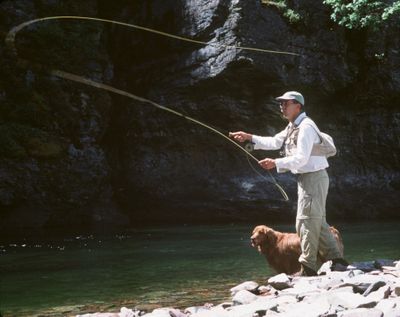 Fly fishing the North Fork of the Coeur d'Alene River. (Rich Landers)