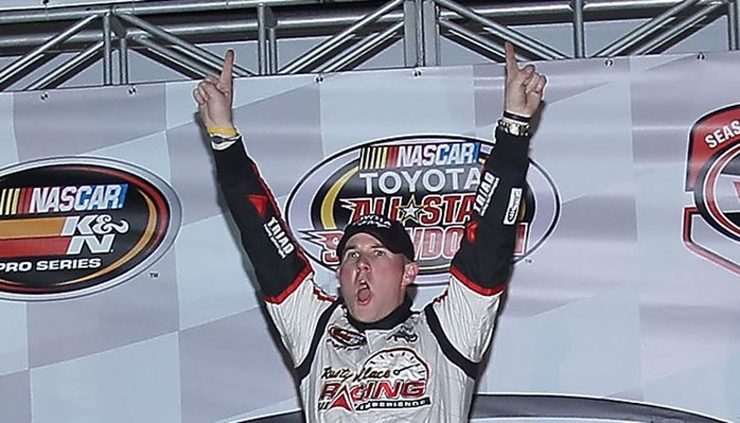 Jason Bowles won the NASCAR Toyota All-Star Showdown K&N Pro Series event Saturday night. Todd Warshaw/Getty Images (Jeff Gross / Getty Images North America)