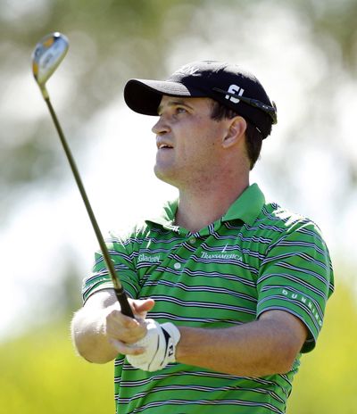 Zach Johnson is the co-leader after the first round in Las Vegas. (Associated Press / The Spokesman-Review)