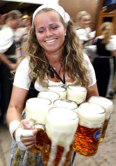 
Colorful costumes and, of course, beer are a big part of Oktoberfest at Leavenworth.
 (File Photo / The Spokesman-Review)