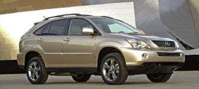 
The RX 400h is based on the midsize luxury crossover RX 330, which long ago established itself as one of the best of that new breed. 
 (The Spokesman-Review)