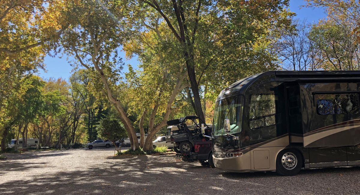 The Rancho Sedona RV Park is a wonderful oasis a short walk from trails and the downtown tourist district.   (Leslie Kelly)