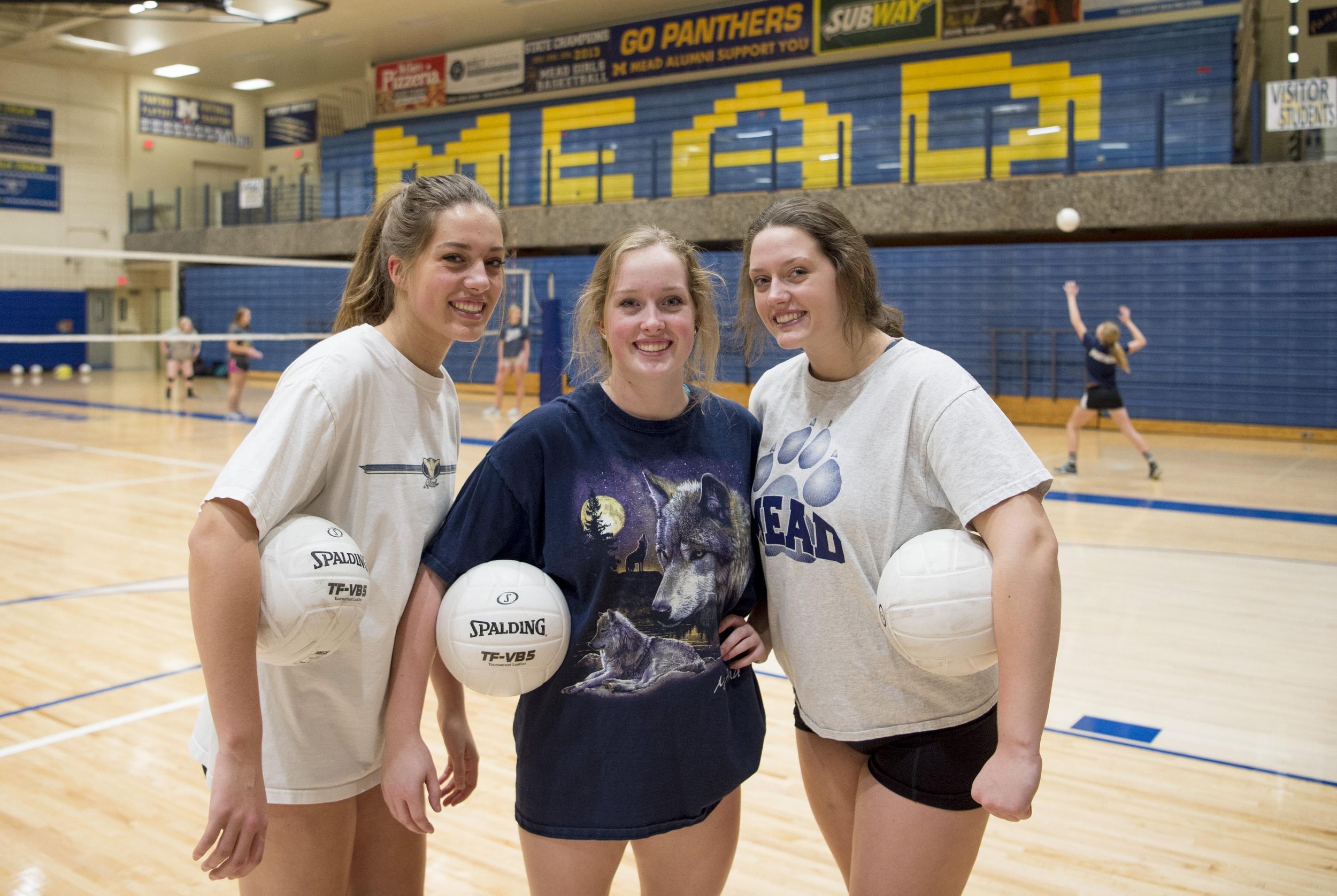 Triplets give Mead volleyball triple the pleasure The SpokesmanReview