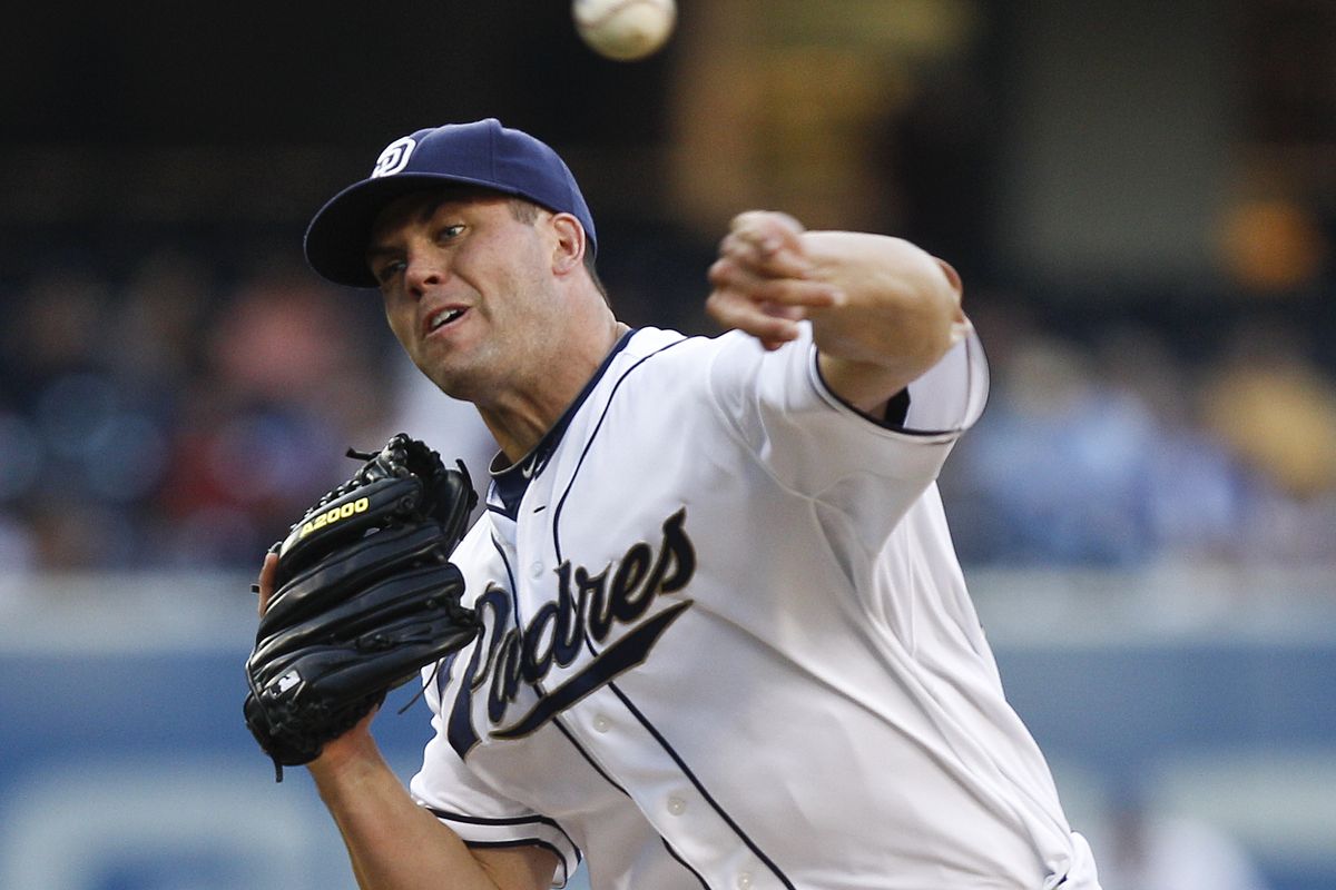 Starter Clayton Richard struck out six batters and allowed three earned runs over 6 2/3 innings to pick up the victory for San Diego. (Associated Press)
