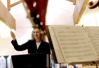 
Annie Nesse created The Falls Violin and Cello School five years ago. She teaches beginning, intermediate and advanced strings to fifth- through 11th-graders and also offers some adult classes.
 (Kathy Plonka / The Spokesman-Review)