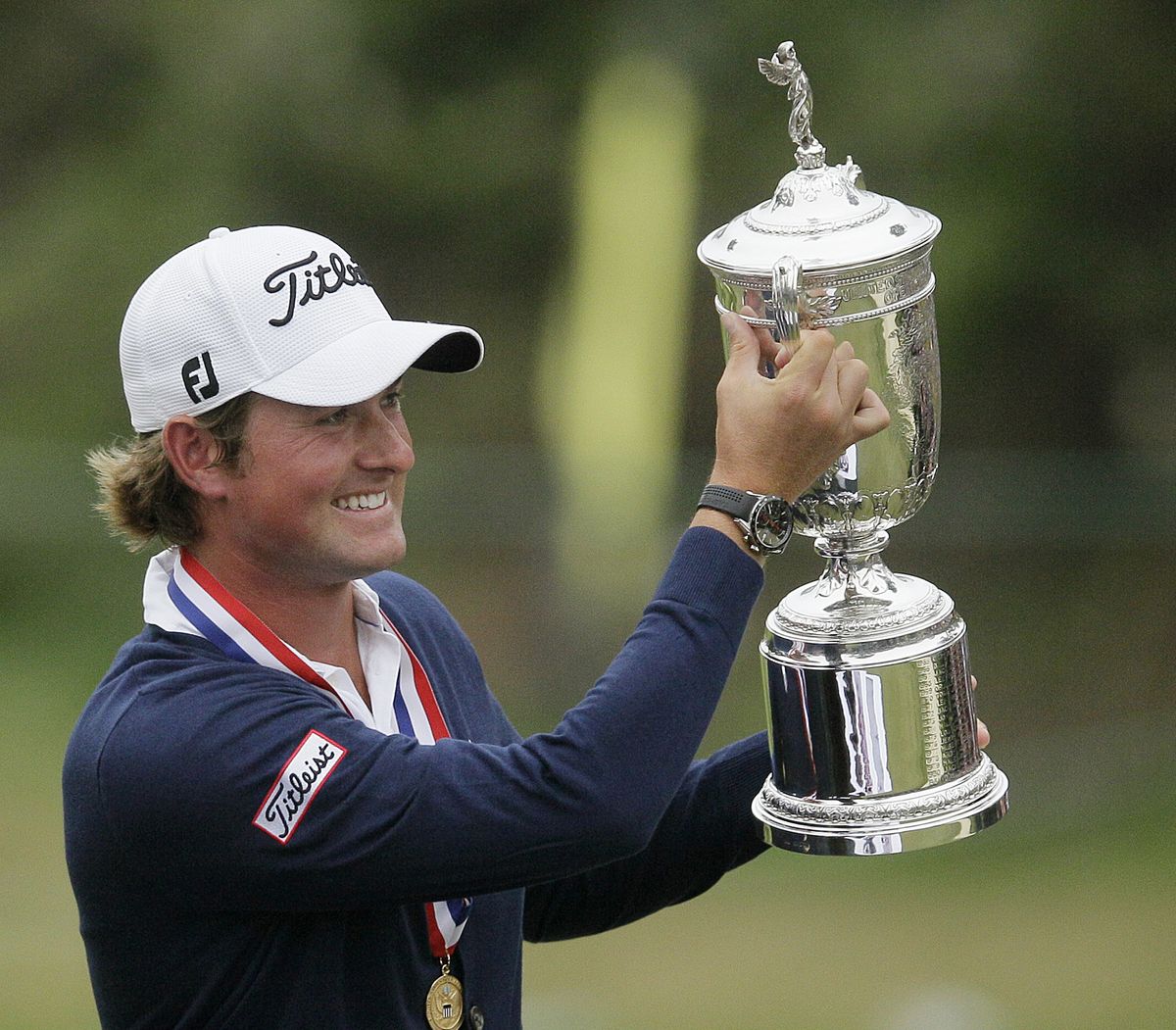 Webb Simpson shot a 2-under 68 Sunday to win by a stroke. (Associated Press)