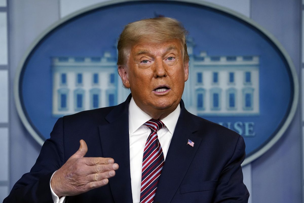 FILE - In this Thursday, Nov. 5, 2020, file photo, President Donald Trump speaks at the White House, in Washington. Although only a few of America