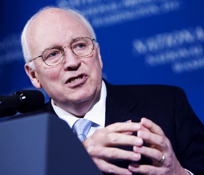 Vice President Dick Cheney delivers remarks during a  luncheon, June 2, 2008, in Washington D.C.  (Associated Press / The Spokesman-Review)