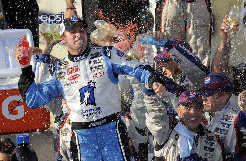 Jimmie Johnson has a 12-point lead over Mark Martin in the Chase standings. (Associated Press / The Spokesman-Review)
