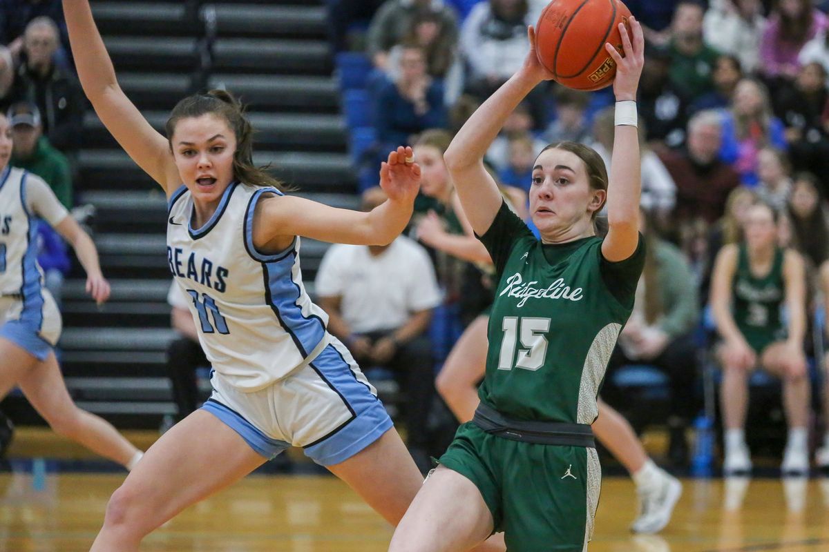 Ridgeline guard Emma Myers (15) led the GSL 4A/3A in scoring this season.  (Cheryl Nichols)