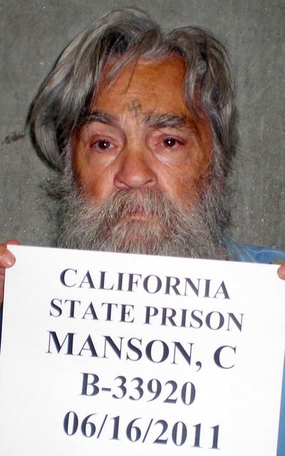 Charles Manson is seen in a photo taken June 16, 2011, and provided by the California Department of Corrections. (Associated Press)