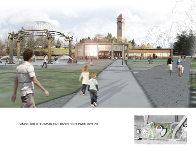 A rendering of what the new home for the Looff Carrousel could look like in Spokane’s Riverfront Park. On Friday, the Spokane Park Board will vote whether to hire Walker Construction to build the facility for $7 million. (NAC Architecture)