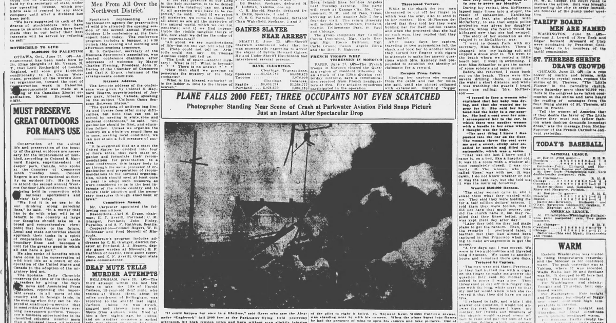 This day in history: Fearing repeat of rock fest riot, Spokane County leader reject concerts from ZZ Top and others. 3 survived fiery crash