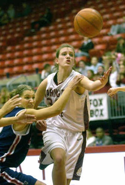 
Washington State's Kate Benz made herself noteworthy after pulling down 187 rebounds last year.
 (Rajah Bose / The Spokesman-Review)