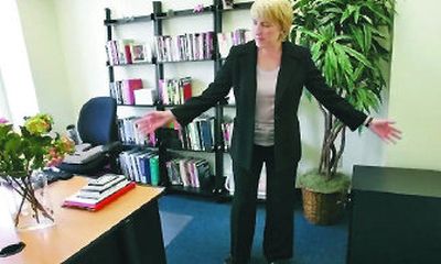 
Jennifer Selby Long, who runs a management consultant business in San Francisco, struggled to find attractive office furniture suited to women.
 (Associated Press / The Spokesman-Review)