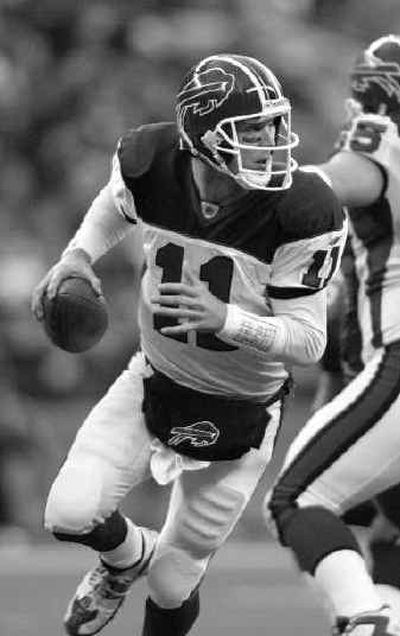 QB Drew Bledsoe and the rejuvenated Bills are in the hunt for a playoff spot.
(Associated Press / The Spokesman-Review)