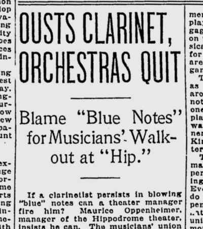 On this day 100 years ago, some “blue notes” billowing from a clarinet got a performer fired and prompted a walkout among union musicians in Spokane.  (S-R archive)