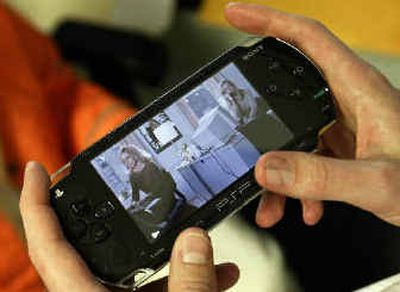 
The PlayStation Portable from Sony Corp. has a 4.3-inch liquid crystal screen and can be used to view movies or play games. 
 (Associated Press / The Spokesman-Review)