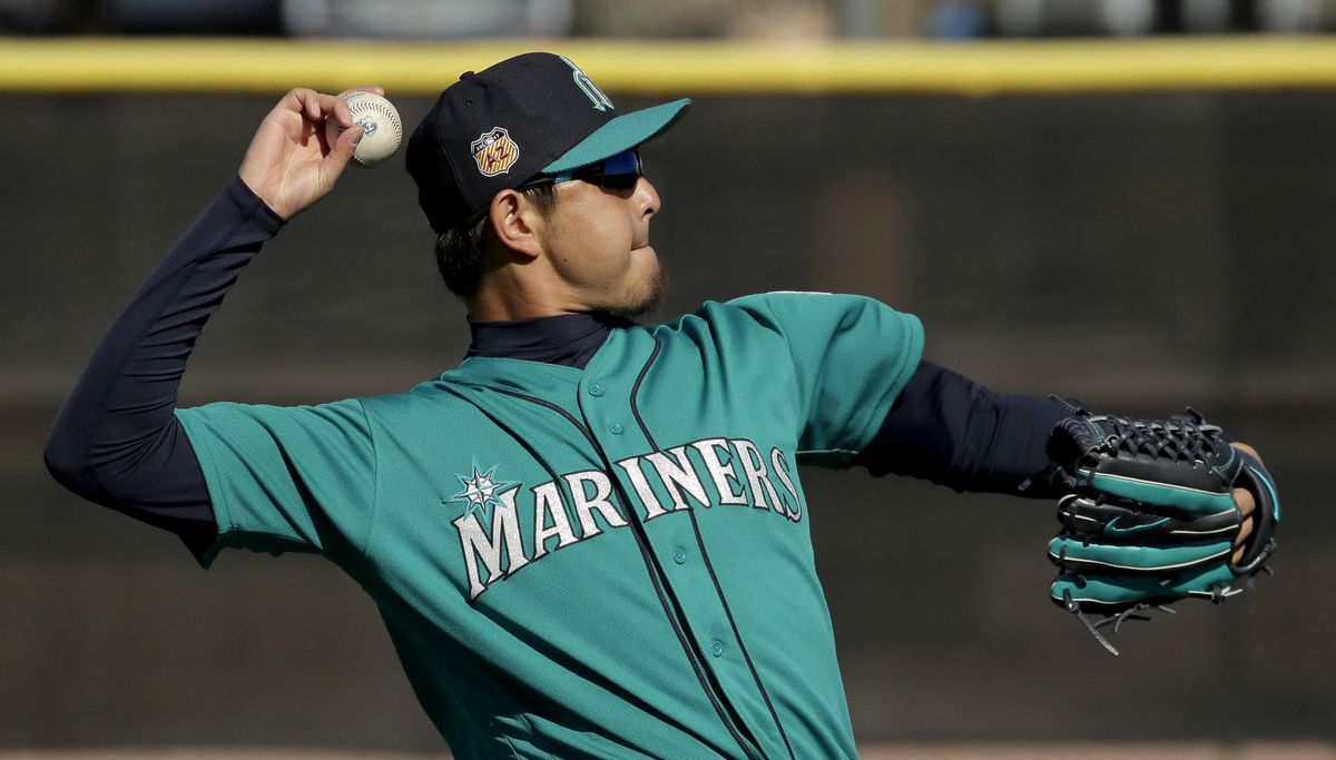 Seattle Mariners pitcher Hisashi Iwakuma managed just six starts last season. He was 0-2 with a 4.35 ERA. (Charlie Riedel / AP)
