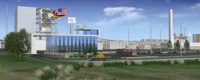 An artist’s rendering shows the experimental FutureGen coal-burning power plant, slated to be built in Mattoon, Ill.  (Associated Press / The Spokesman-Review)