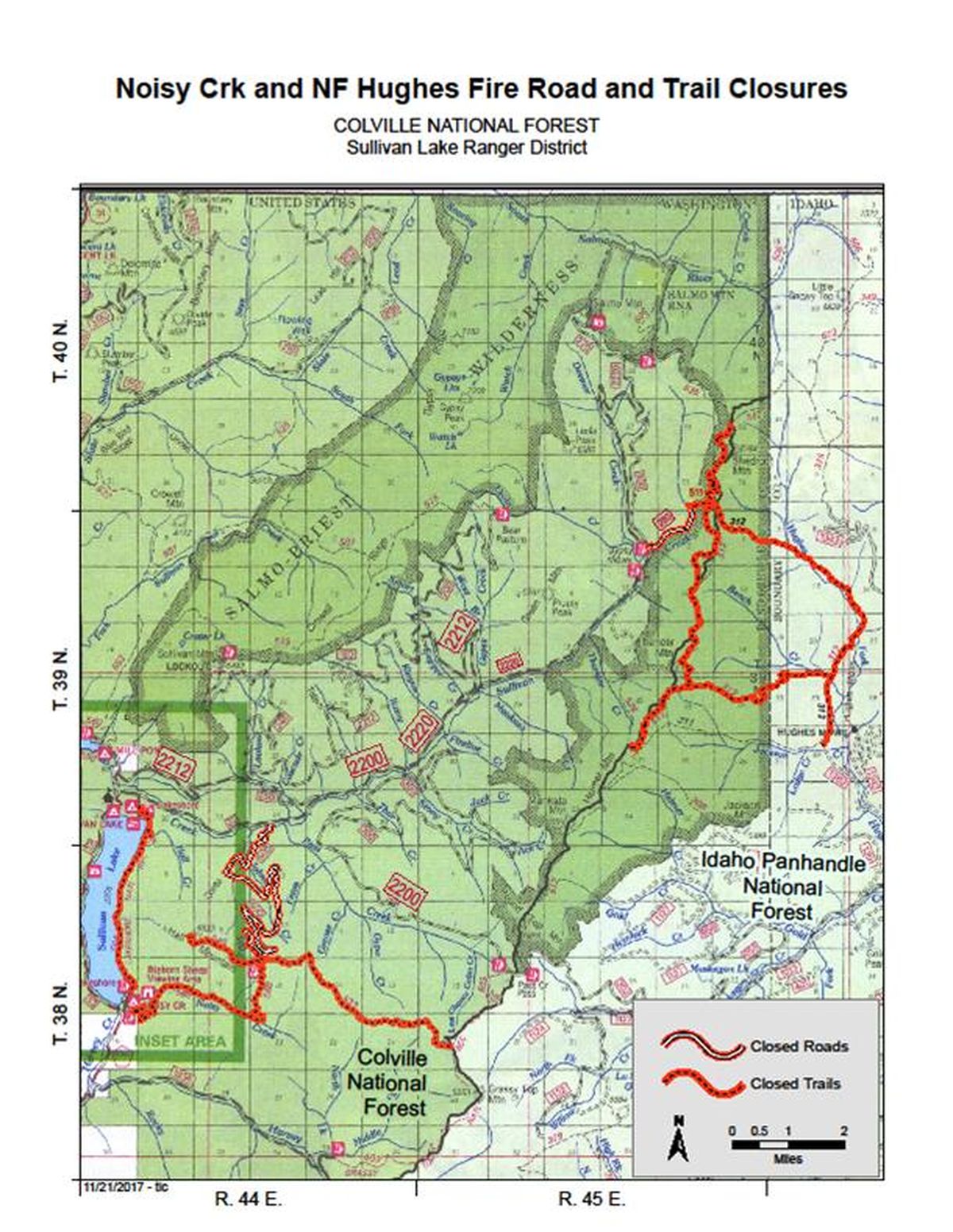  Colville  Forest reopens Sullivan Creek Road closed by wild 