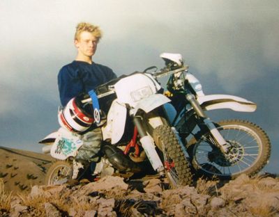 ORG XMIT: NY117 This undated photo provided by Bergdahl family spokesperson Sue Martin shows Pfc. Bowe Bergdahl during a motorcycle ride through central Idaho's backcountry. Bergdahl was captured on June 30, 2009 in Afghanistan, and appeared in a video released by the Taliban on Saturday, July 18. (AP Photo/Bergdahl family via Sue Martin) NO SALES (The Spokesman-Review)