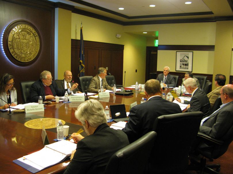 Idaho Legislative Council meets at the state Capitol on Friday morning (Betsy Z. Russell)