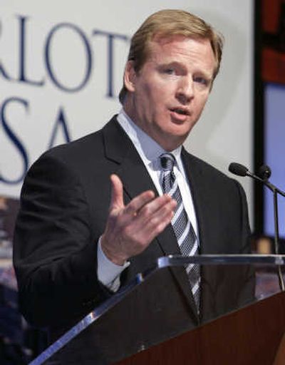
Roger Goodell spoke to NFL draftees on the merits of good conduct. Associated Press
 (Associated Press / The Spokesman-Review)