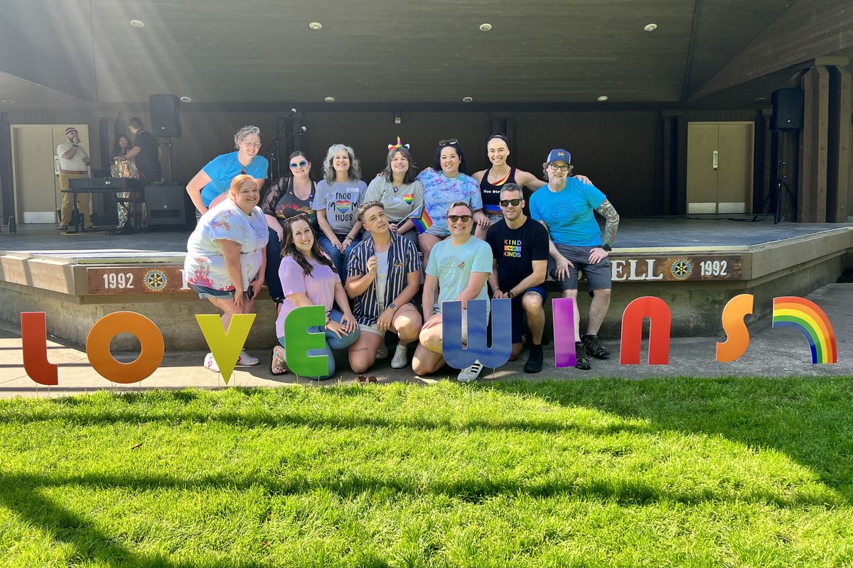 The North Idaho Pride Alliance board of directors at Pride in the Park in July.  (Courtesy of Luke Emerson)