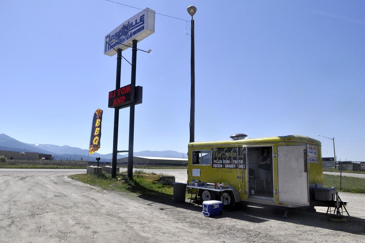 Pops Smokin It barbecue food truck is back in North Idaho. (Adriana Janovich / The Spokesman-Review)