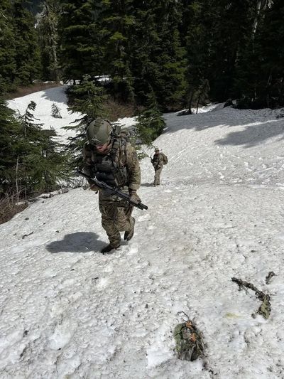 Snohomish County Sheriff’s Special Operations, in coordination with a SWAT team and Air Support Unit, are supporting the Chelan County Sheriff’s Office in working to locate suspect Travis Decker, who is believed to be in the Ingalls Creek area near Leavenworth, Wash. (Courtesy of Snohomish County Sheriff's Office)