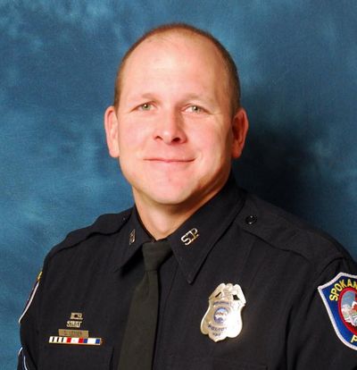 Officer Daniel Lesser was named as the officer who shot, but did not hit, a fleeing man who has a replica gun on Saturday. (Courtesy of the Spokane Police Department)