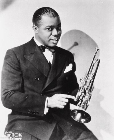 Louis Armstrong is seen in Paris in this 1934 file photo.  (File Associated Press)