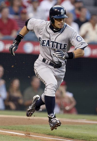 Seattle’s Ichiro Suzuki needs 45 hits for another 200-hit season.  (Associated Press / The Spokesman-Review)