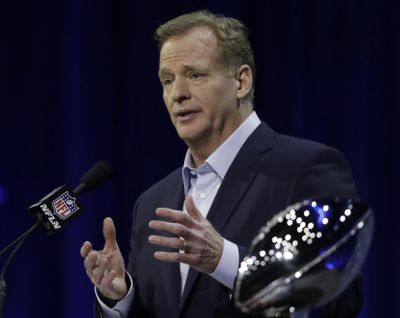 NFL Commissioner Roger Goodell is closing in on a half-billion in earnings and Couch Slouch wonders why. (David J. Phillip / AP)