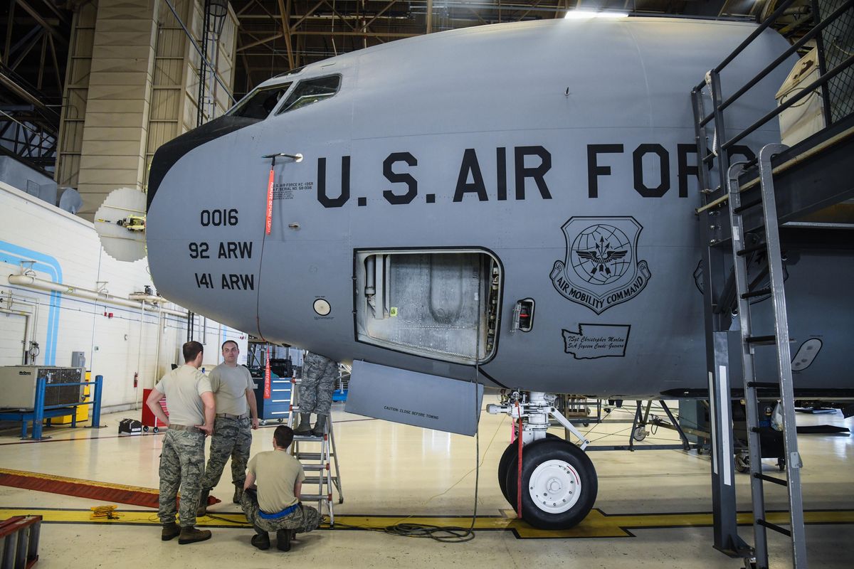 KC-135 Stratotanker new nose landing gear door lock | The Spokesman-Review