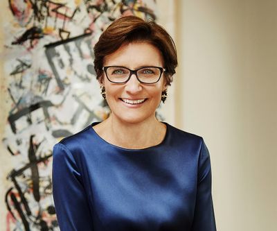 Head of Citigroup’s global consumer banking division Jane Fraser poses for a portrait in this undated photo by the Wall Street bank. Citigroup announced Thursday, Sept. 10, 2020, that Fraser would succeed Michael Corbat as the bank’s next chief executive.  (Associated Press)