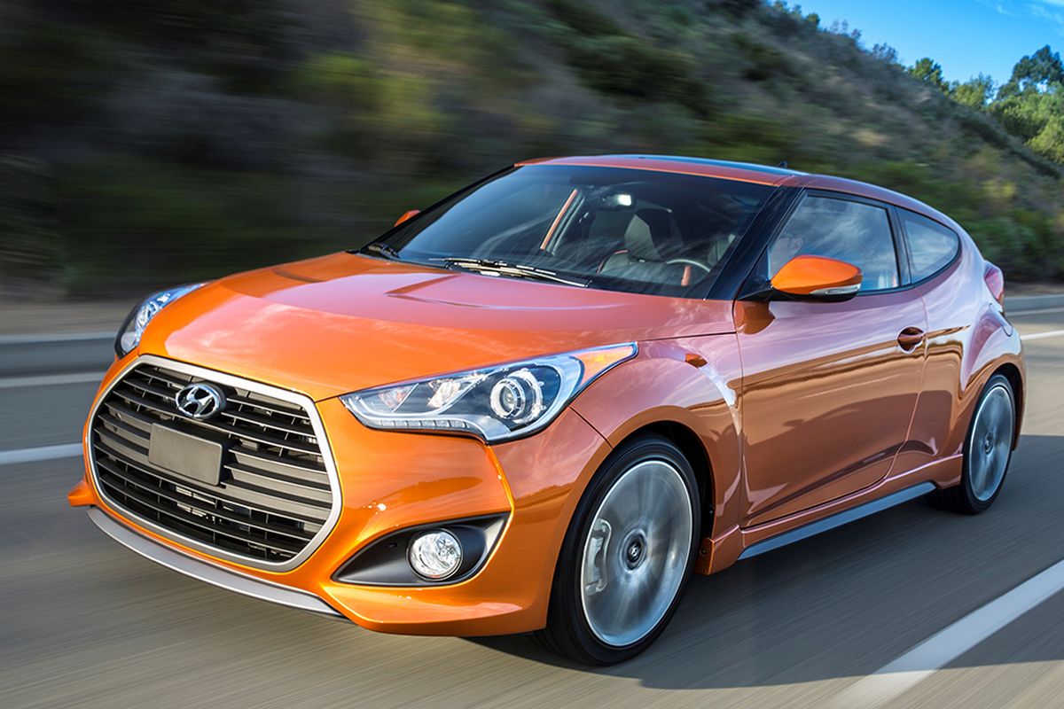 With its long list of standard features, available torque-vectoring front-wheel-drive and unique three-door design, the $18,000 Veloster makes a strong value case for itself. (Hyundai)