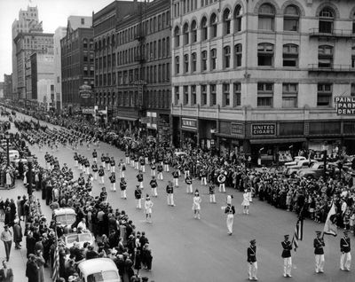 The Memorial Day Parade on May 30, 1942, was