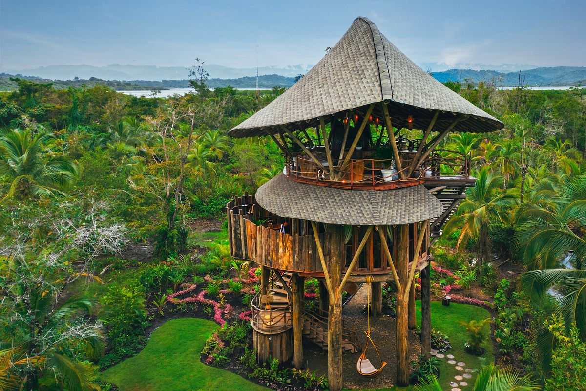 The Nayara Bocas del Toro resort in Panama offers one-bedroom tree houses with living rooms overlooking 80 acres of mangrove forests. Sleeping in the treetops is a childhood fantasy of many travelers and adventure seekers. (Courtesy of NAYARA BOCAS DEL TORO)