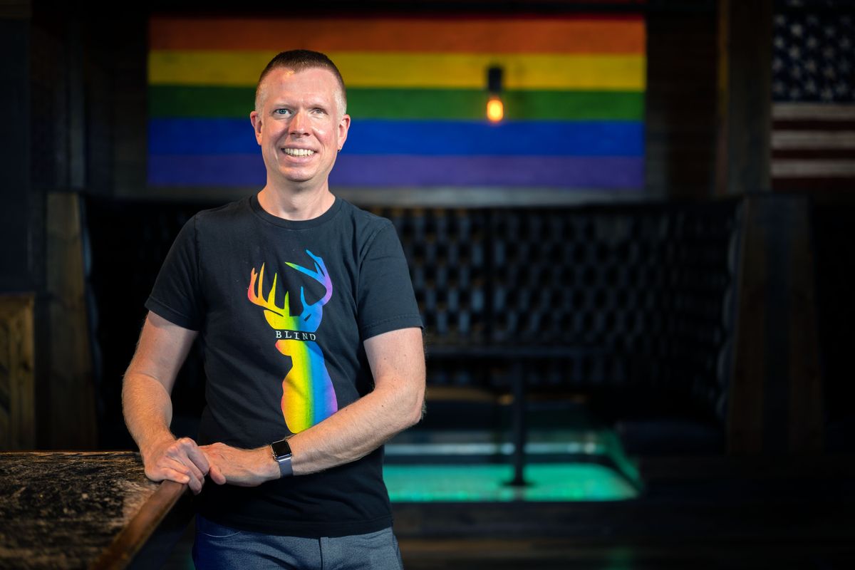 Scott Wilburn, owner of The Globe Bar & Kitchen at 204 N. Division St., has rebranded the business from a nightclub to inclusive LGBTQ-friendly restaurant in an effort, in part, to adapt to COVID-19 restrictions.  (Colin Mulvany/THE SPOKESMAN-REVIEW)