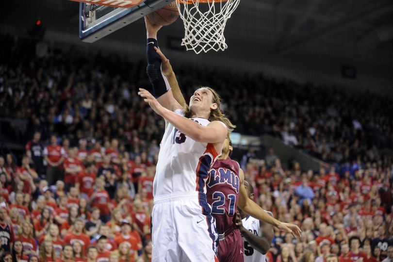 Kelly Olynyk averaged 17.8 points for the 32-3 Bulldogs, who finished the 2012-13 regular season ranked No. 1. (FILE)