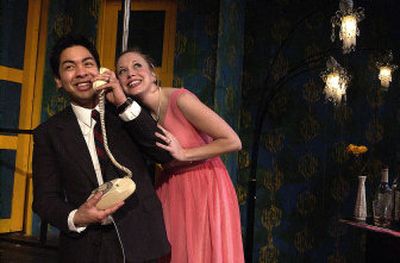 
From left, Paul Villabrille and Danae Lowman star in Spokane Civic Theatre's production of 