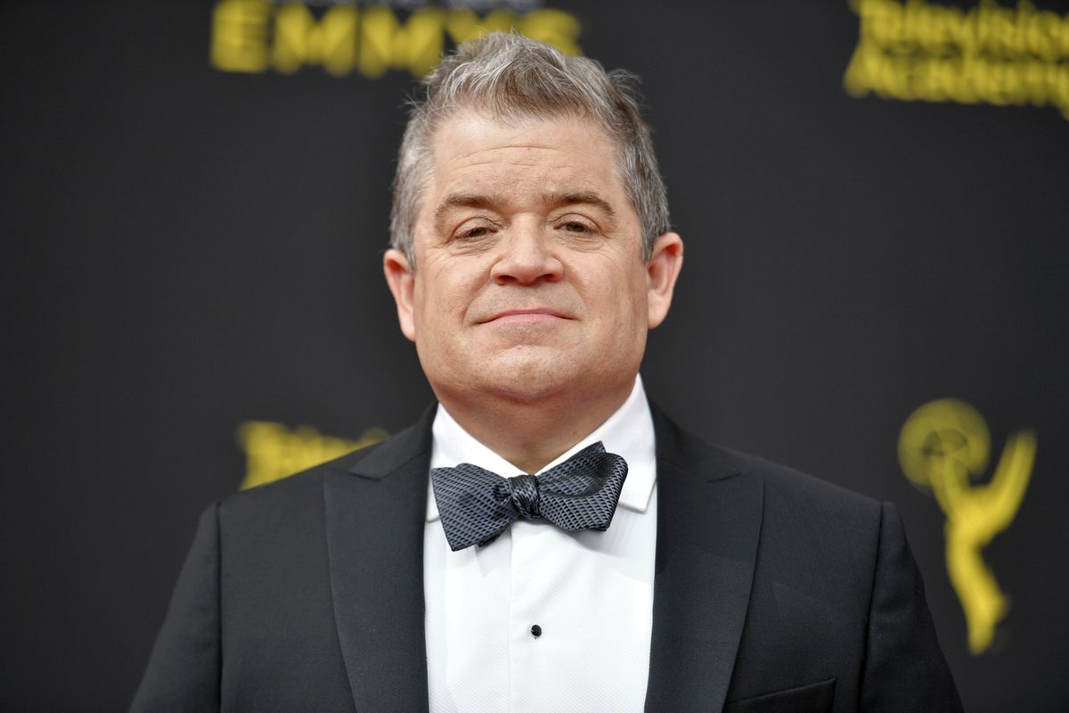 Patton Oswalt arrives at night two of the Creative Arts Emmy Awards on Sept. 15, 2019, at Microsoft Theater in Los Angeles. Oswalt